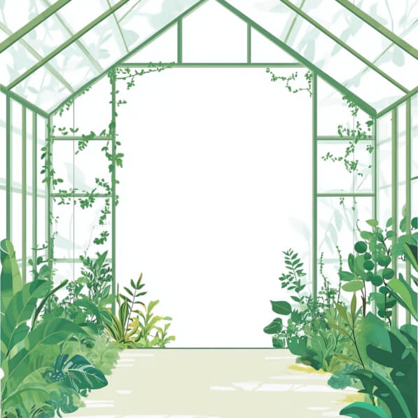 Download Lush Greenhouse Interior Backgrounds Online - Creative Fabrica