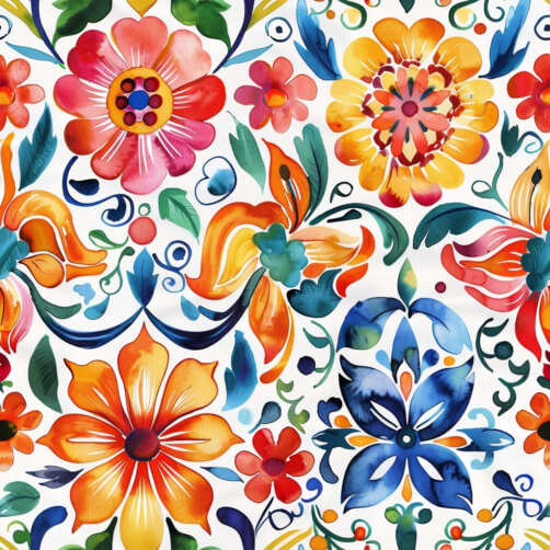 Mexican Folk Art Patterns - Download Seamless Mexican Folk Art Patterns ...