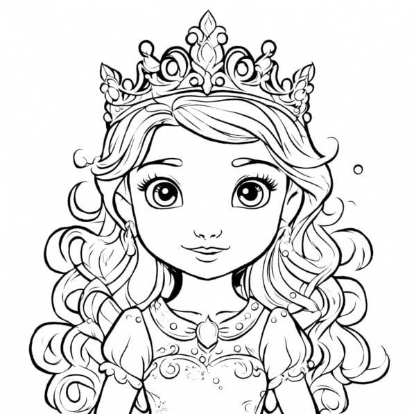 Download Princess Character Coloring Page Coloring pages Online ...
