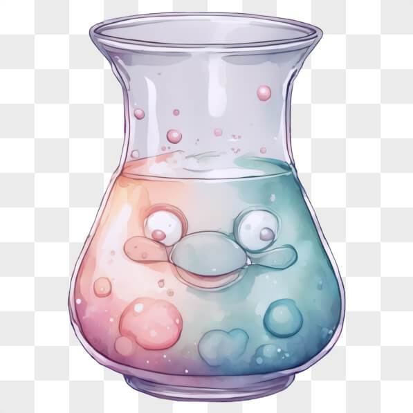 Download Playful Laboratory Flask with Colorful Liquids Cartoons Online ...