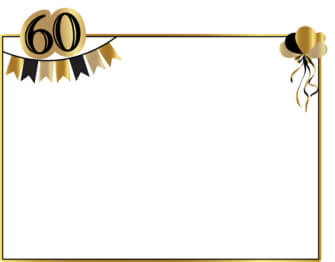 60th Birthday Frame Images - Download Free & Premium Transparent 60th ...