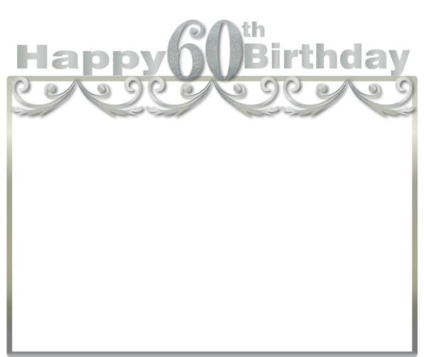 Border Design 60th 60th Birthday Frame Images - Download Free & Premium Transparent 60th ...