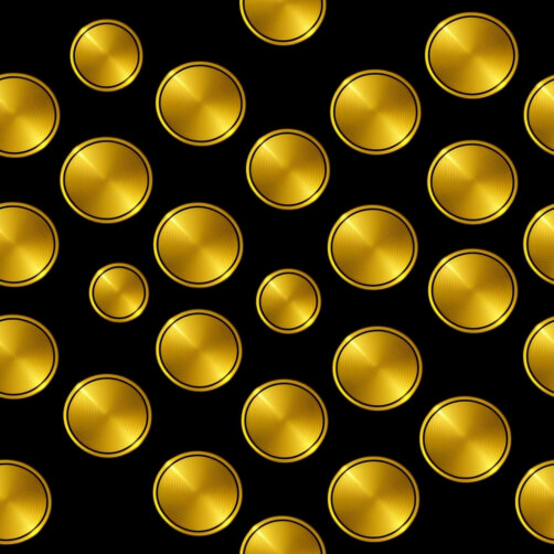 Download Pattern of Gold Circles on Black Background Patterns Online ...