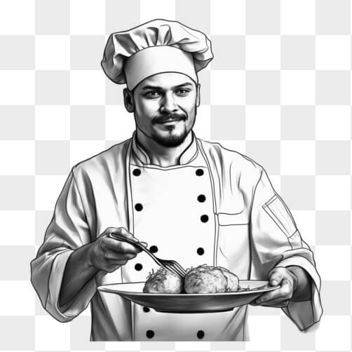 Chef Sketches - Download Free Chef Sketch Images Online - Creative Fabrica