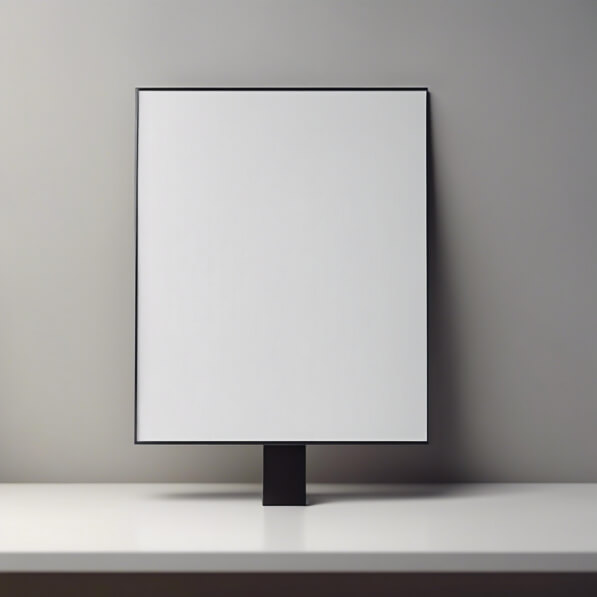 Baixe Moldura em Branco Minimalista Mockups - Creative Fabrica