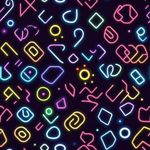 Colorful Neon Abstract Shapes Colorful Neon Abstract Shapes thumbnail