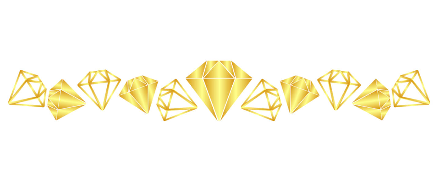 Download Decorative Golden Diamonds Borders & Corners Online - Creative ...