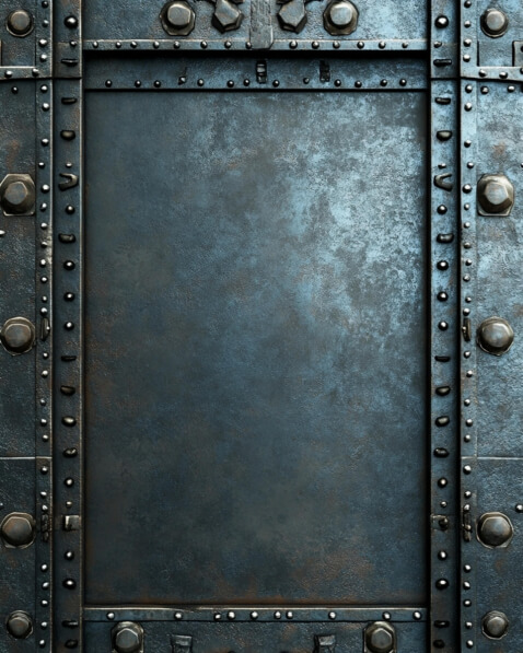 Download Ornate Metal Door with Rivets and Bolts Backgrounds Online ...