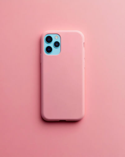 Capa de Telefone Rosa em Superfície Rosa Planos de Fundo Capa de Telefone Rosa em Superfície Rosa Planos de Fundo thumbnail