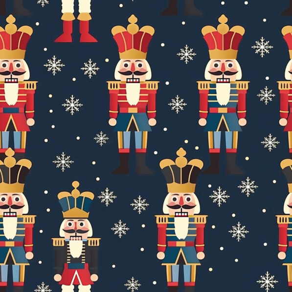 Download Festive Nutcracker Pattern Patterns Online - Creative Fabrica