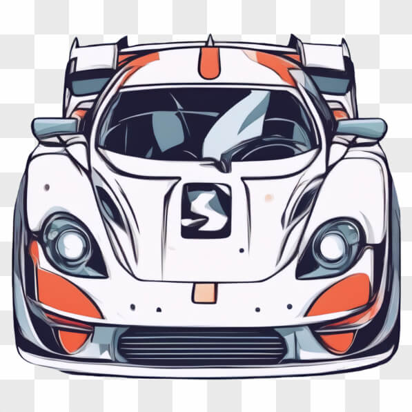 Download Sleek Race Car Front View Cartoons Online - Creative Fabrica