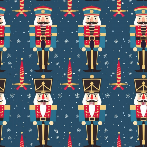 Download Festive Nutcracker Pattern Patterns Online - Creative Fabrica
