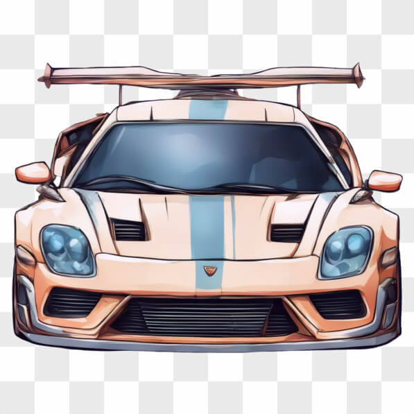 Download Stylized Race Car with Aerodynamic Design Cartoons Online ...