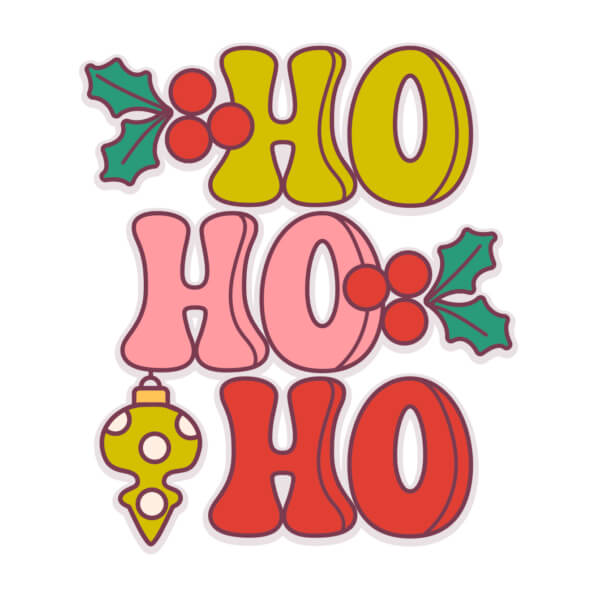 Download Festive 'HO HO HO' Holiday Design Quotes Online - Creative Fabrica