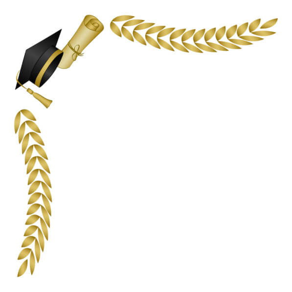 Plantilla De Bordes Y Marcos Para Graduación