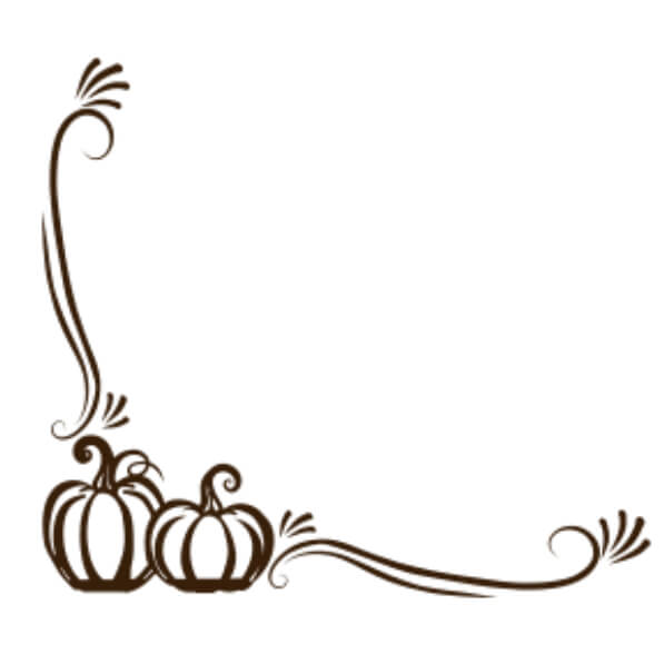 Download Decorative Pumpkin Border for Fall and Halloween Borders ...