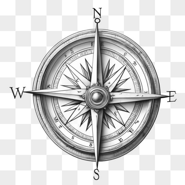 Download Intricate Compass Rose Design Sketches Online - Creative Fabrica