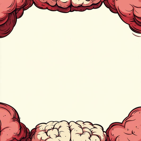 Brain Border Background Download Stylized Illustration of Brains Backgrounds Online - Creative ...