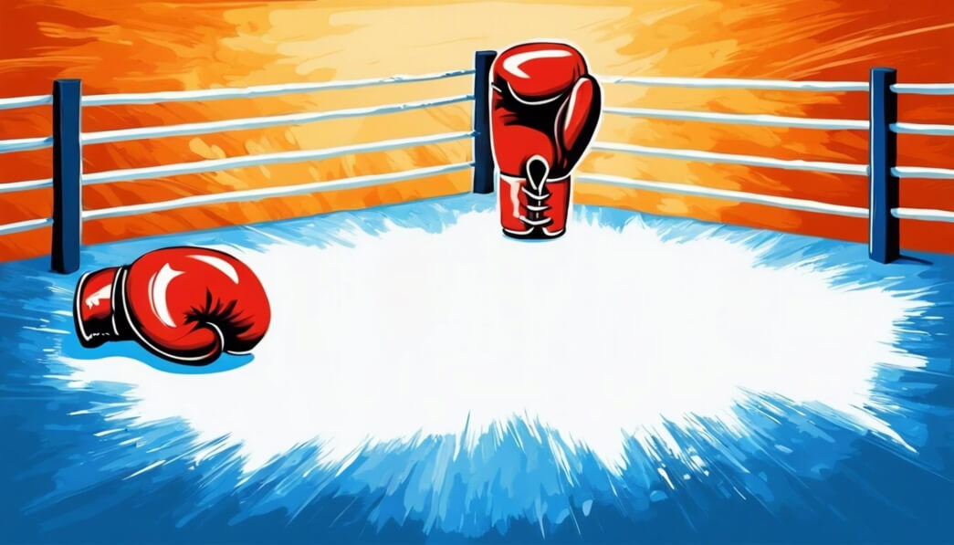 Download Boxing Ring with Gloves Backgrounds Online - Creative Fabrica