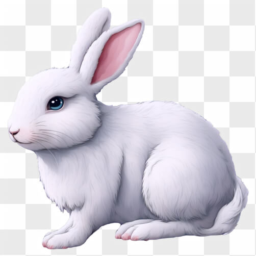 Download Cute Animated White Rabbit Cartoons Online - Creative Fabrica