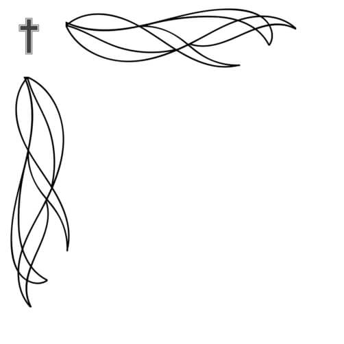 Line Image Cross Rounded Edges Download Decorative Cross with Ornate Lines Borders & Corners Online ...