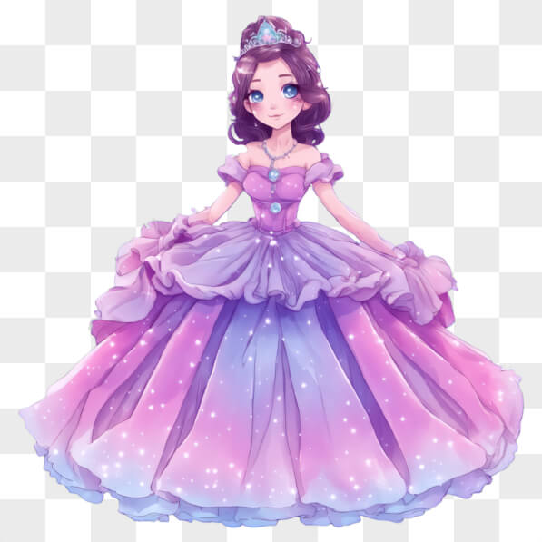 Download Animated Princess in Elegant Gown Cartoons Online - Creative ...