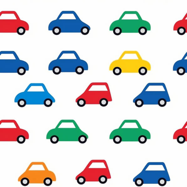 Download Colorful Cartoon Cars Pattern Patterns Online - Creative Fabrica