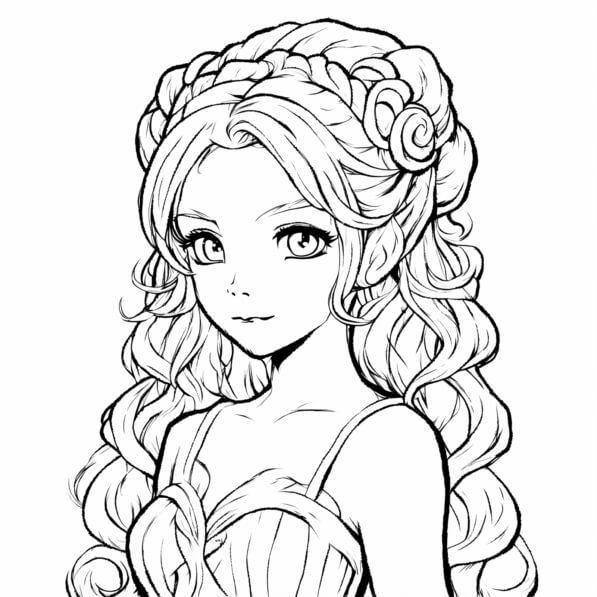 Download Fantasy Character Illustration Coloring pages Online ...