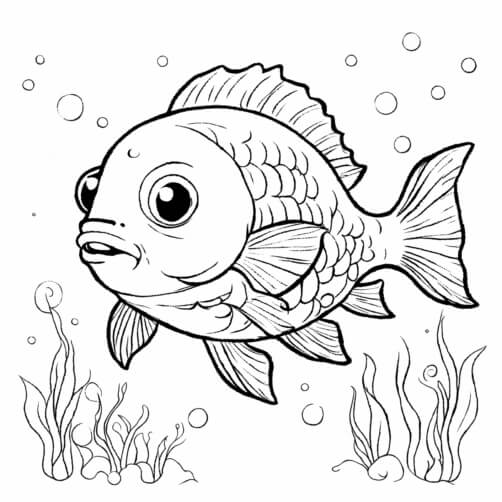 Cartoon Fish Swimming in Underwater Scene Patterns Cartoon Fish Swimming in Underwater Scene Patterns thumbnail