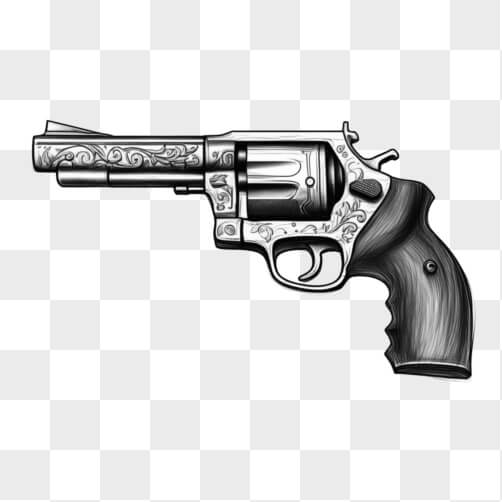 Intricately Designed Revolver Sketches thumbnail