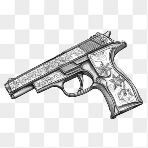 Intricately Designed Gun Sketches thumbnail