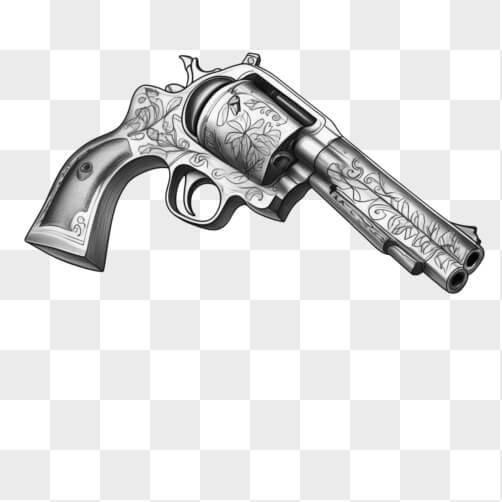 Intricately Designed Revolver Sketches thumbnail