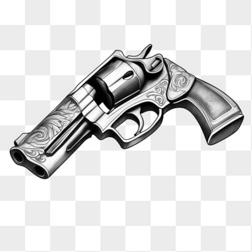 Intricately Designed Revolver Sketches thumbnail