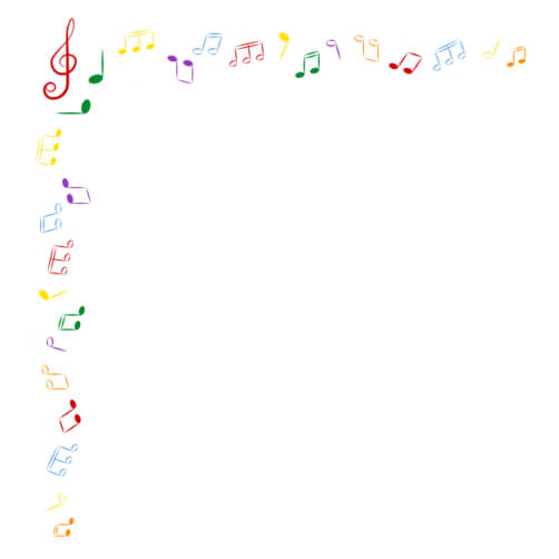 Download Artistic Border of Musical Notes Borders & Corners Online ...