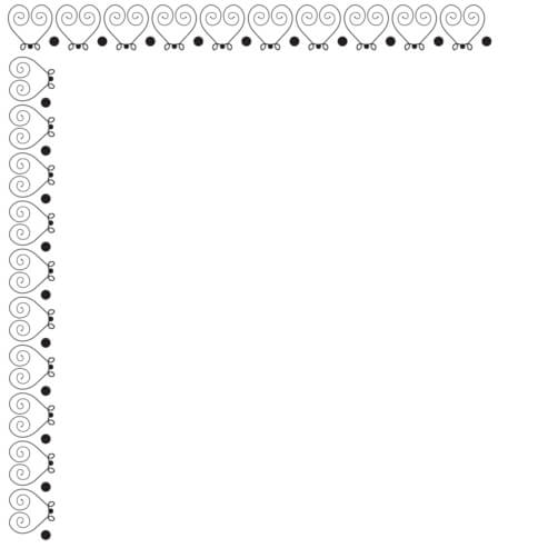 Download Ornate Silhouette Corner Design Borders & Corners Online ...