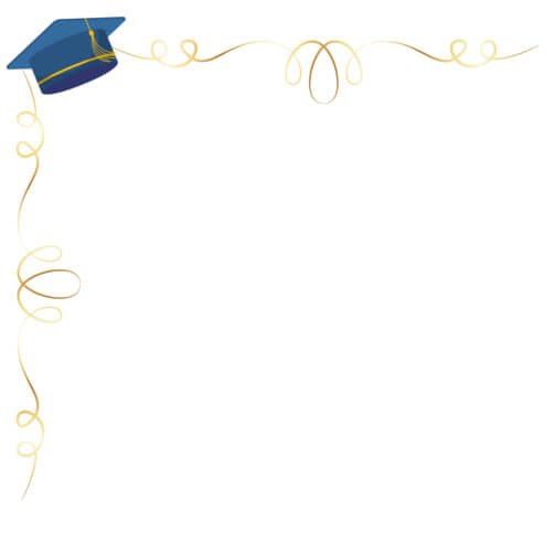 Download Graduation Cap and Diplomas Borders & Corners Online ...