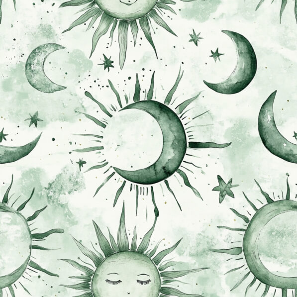 Moon Pattern Whimsy Background Download Whimsical Celestial Pattern with Suns and Moons Patterns ...