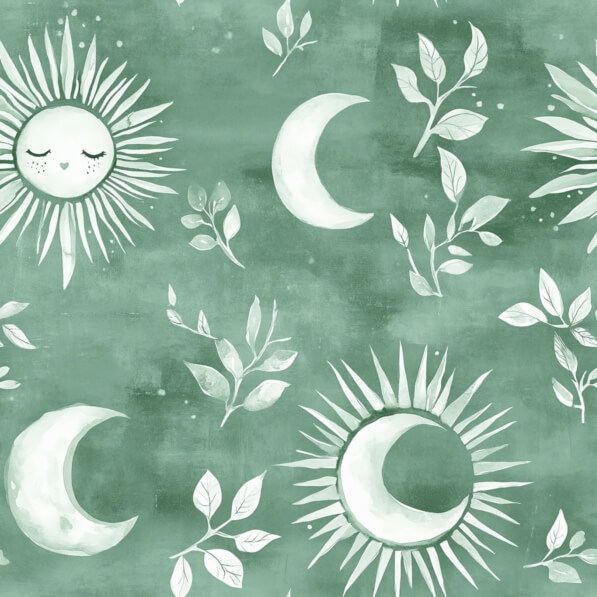 Moon Pattern Whimsy Background Download Whimsical Sun and Moon Pattern Patterns Online - Creative Fabrica