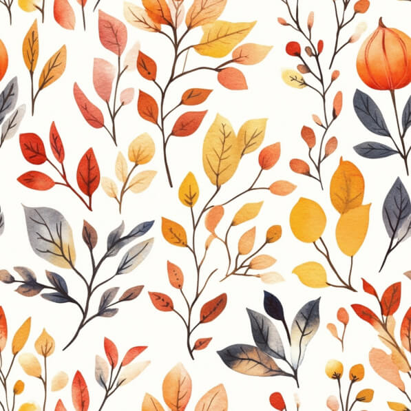 Download Autumn Leaves Pattern Patterns Online - Creative Fabrica
