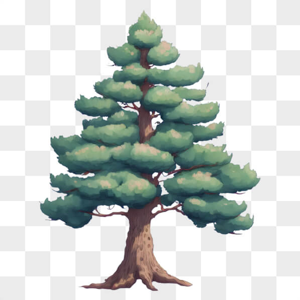 Download Stylized Tree with Lush Green Foliage Cartoons Online ...