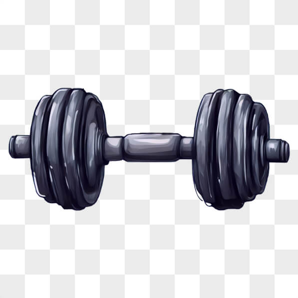 Download Black Dumbbell for Weightlifting Cartoons Online - Creative ...