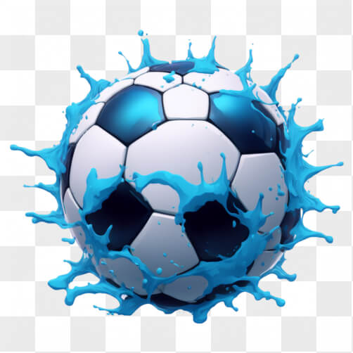 Fußball spritzendes Wasser Hintergründe thumbnail