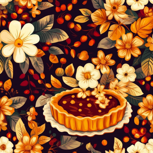Colorful Tart Surrounded by Flowers Colorful Tart Surrounded by Flowers thumbnail
