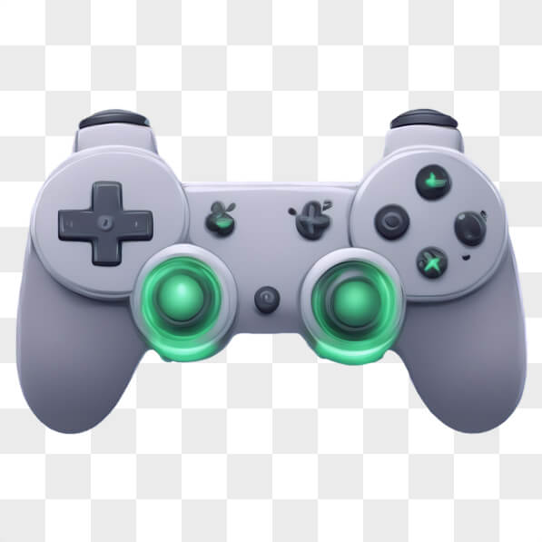 Download Modern Gaming Controller with Green Lights Cartoons Online ...