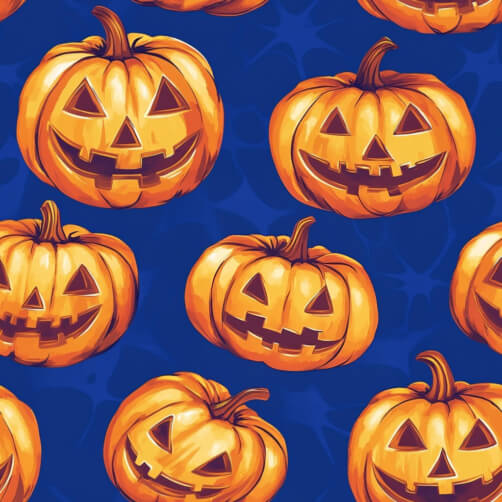 Cheerful Jack-o'-Lanterns Pattern Cheerful Jack-o'-Lanterns Pattern thumbnail