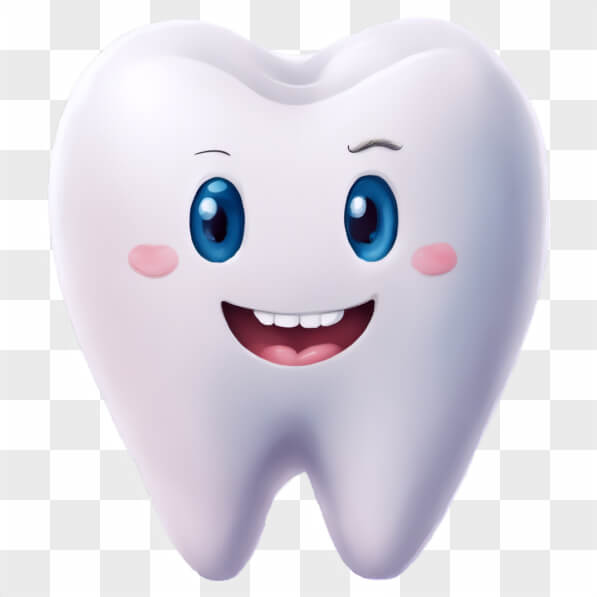 Download Cheerful Cartoon Tooth Character Cartoons Online - Creative ...