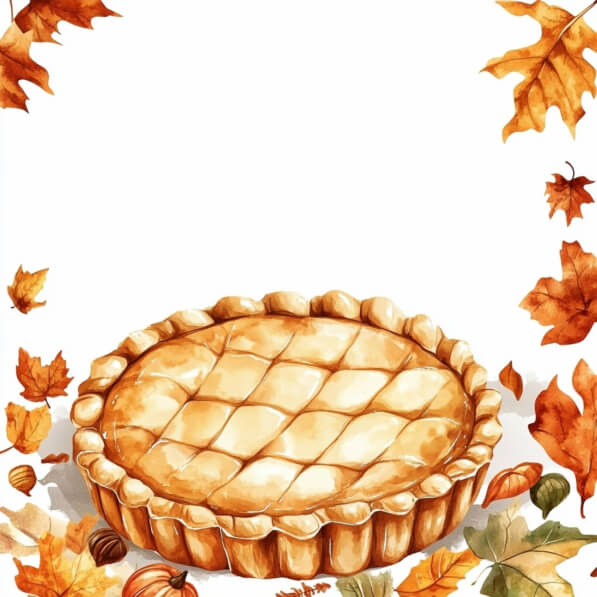 Fall Pie Backrounds Download Autumn Pie surrounded by Leaves Backgrounds Online - Creative ...