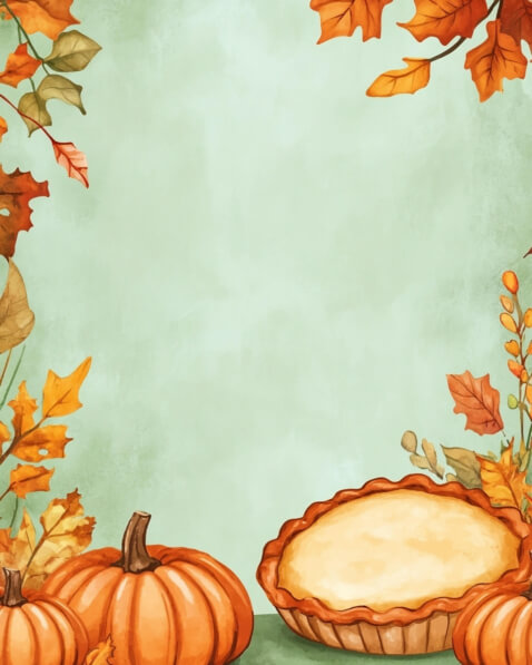Fall Pie Backrounds Download Autumn Harvest Scene with Pumpkins and Pie Backgrounds Online ...