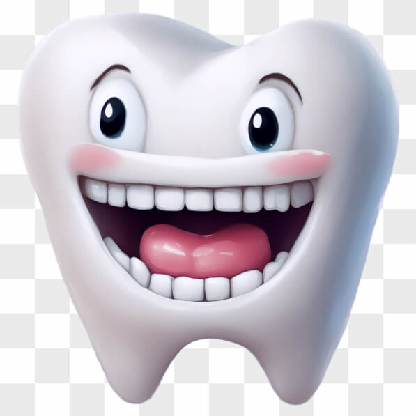Download Cheerful Cartoon Tooth Character Cartoons Online - Creative ...