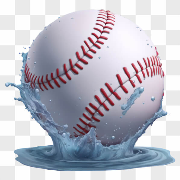 Download Baseball Splashing into Water Cartoons Online - Creative Fabrica